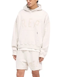 Oversized Fit REP Applique Logo Hoodie