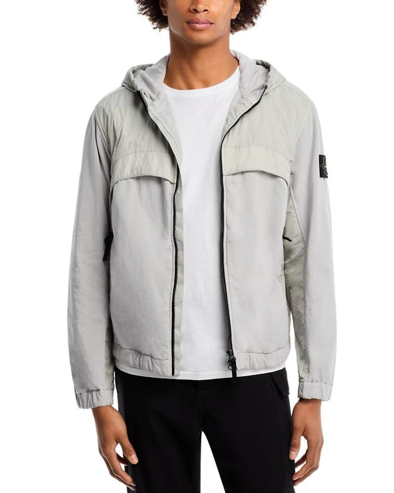 Capospalla Mixed Media Hooded Jacket