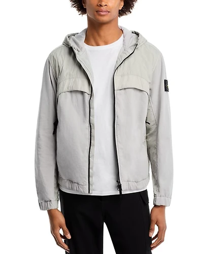 Capospalla Mixed Media Hooded Jacket