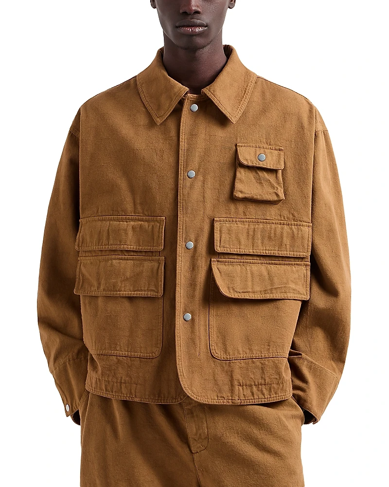 Emporio Armani Bull Cotton Denim Multi Pocket Jacket