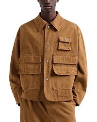 Emporio Armani Bull Cotton Denim Multi Pocket Jacket