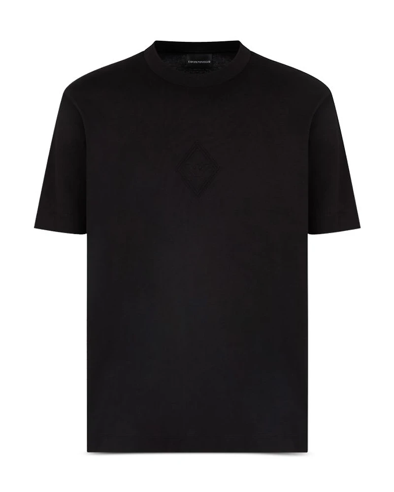 Embossed Eagle Logo Cotton Tee