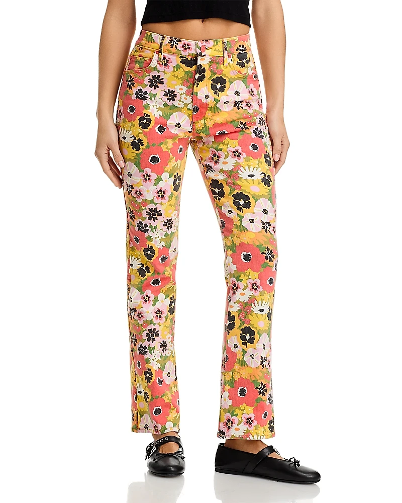 Mother Smokin Double Flood High Rise Ankle Jeans