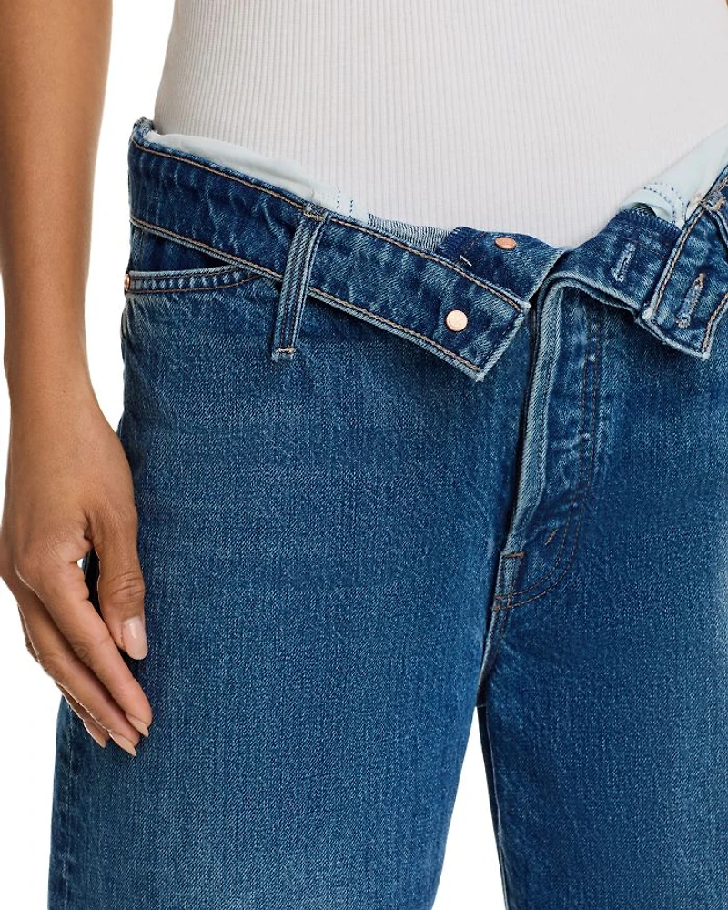 The Foldover Dodger High Rise Ankle Jeans No Shirt Shoes Service