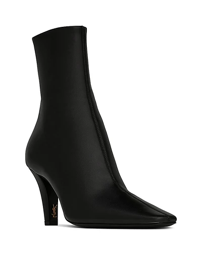 Saint Laurent Women's Jill Mid Heel Booties