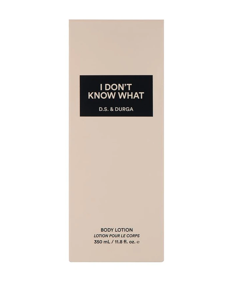 I Don't Know What Body Lotion 11.8 oz.
