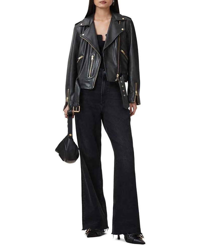 Balfern Leather Biker Jacket