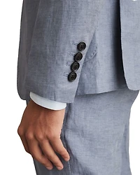 Linen Slim Fit Peak Lapel Blazer