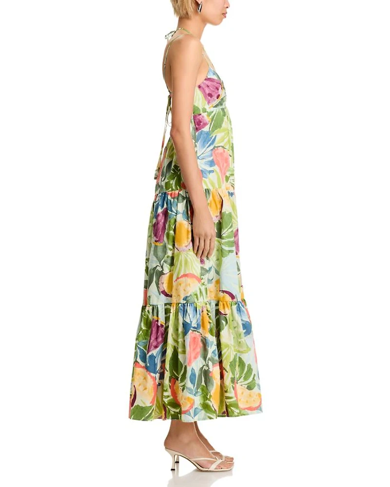 Printed Tiered Maxi Dress