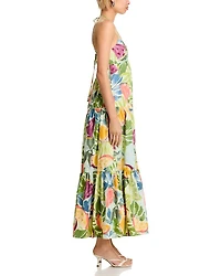 Printed Tiered Maxi Dress