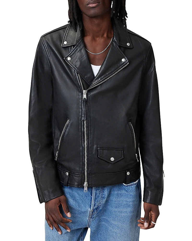 Allsaints Milo Leather Biker Jacket