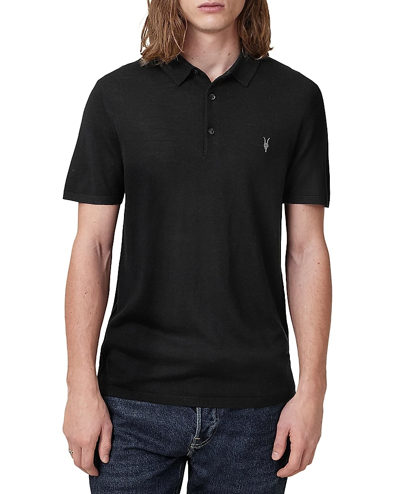 Allsaints Mode Merino Wool Polo Shirt