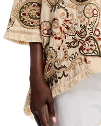 Paisley Embroidered Tunic Jacket