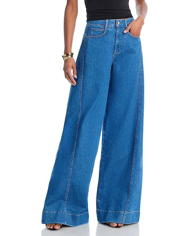 Cinq a Sept Carol Wide Leg High Waisted Jeans