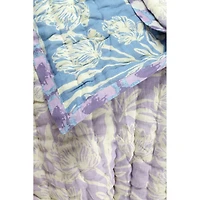 Lilac Bloom Handcrafted Cotton Quilt