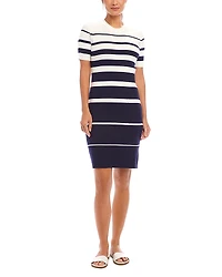 Karen Kane Stripe Ribbed Sweater Dress