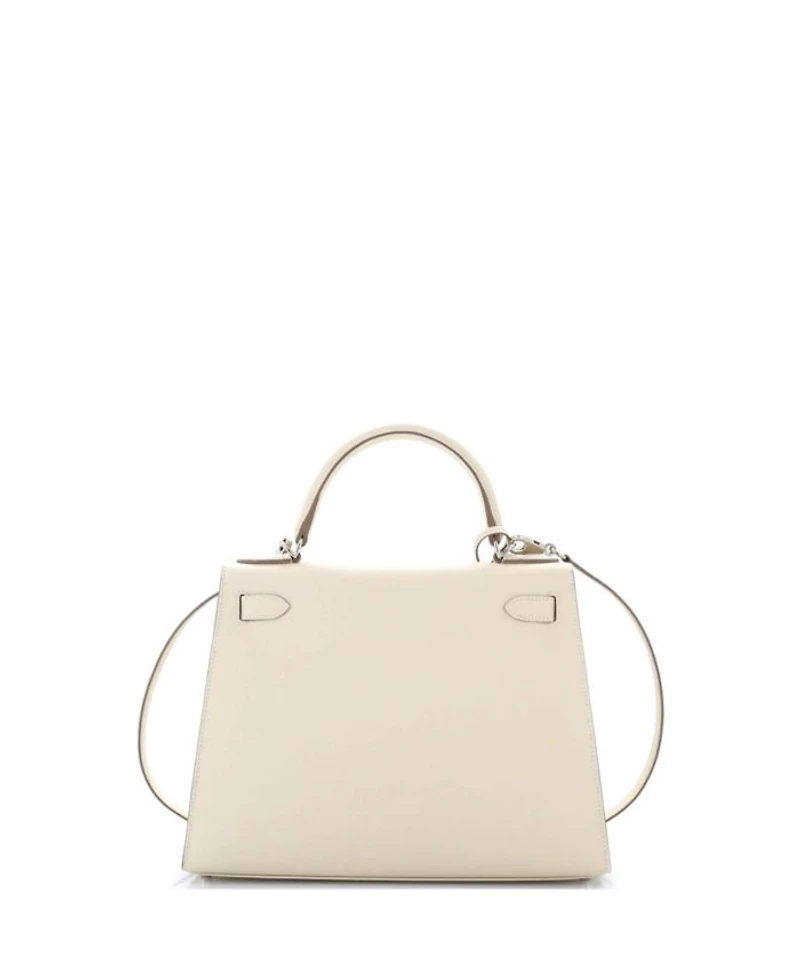 Kelly 28 Handbag Light Epsom with Palladium Hardware