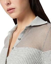 Makalu Ribbed Polo Top