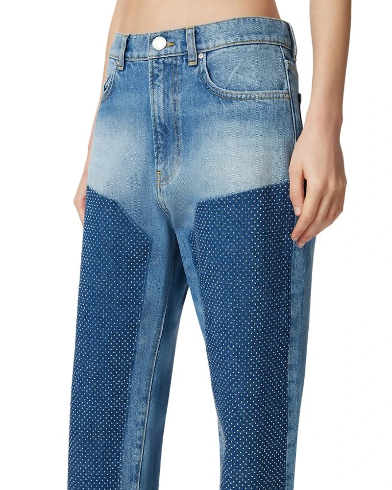 Rose Straight Leg Jeans Mid Wash