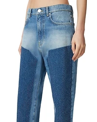 Rose Straight Leg Jeans Mid Wash