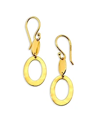 Ippolita 18K Yellow Gold Classico Mix Textured Open Drop Earrings