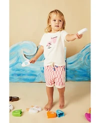Girls' Recycled Cotton Checkered Short - Baby