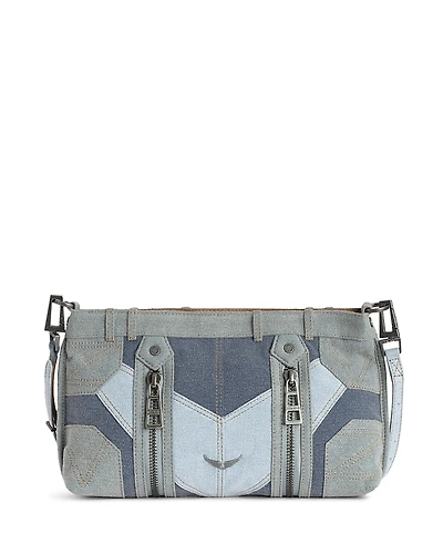 Zadig & Voltaire Sunny Moody Denim Patchwork Crossbody