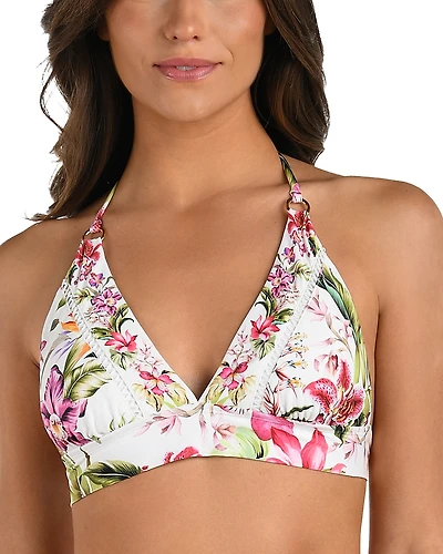 La Blanca Polynesian Halter Bikini Top