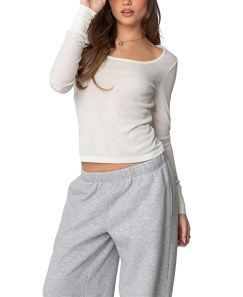 Edikted Hailey Scoop Neck Top