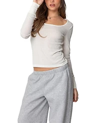 Edikted Hailey Scoop Neck Top