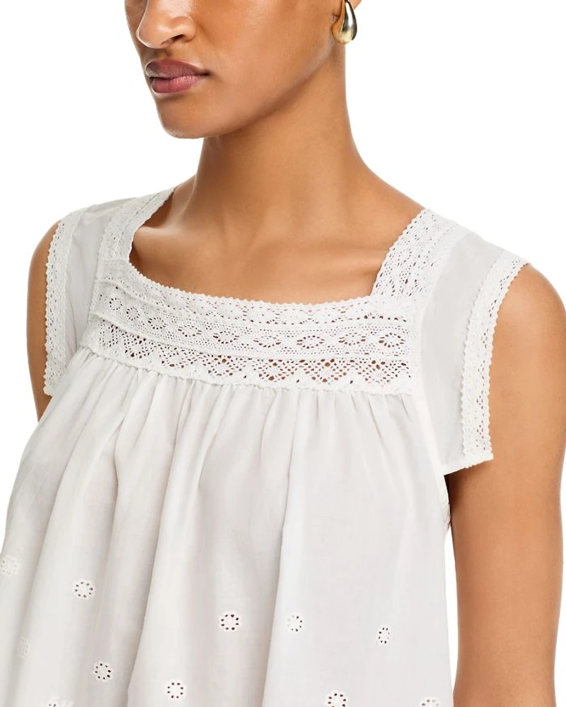 Claudia Eyelet Top