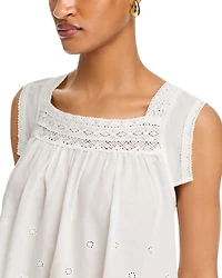 Claudia Eyelet Top