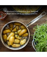 ProBond® Forged 1.5-Quart Professional Clad Stainless Steel Saucepan with Lid