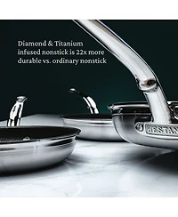 ProBond® Forged 10-Piece Professional Clad Stainless Steel Cookware Set with TITUM® Nonstick