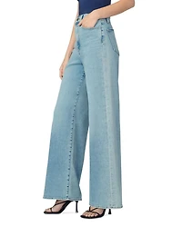 Petite The Mia High Rise Wide Leg Jeans Riveting