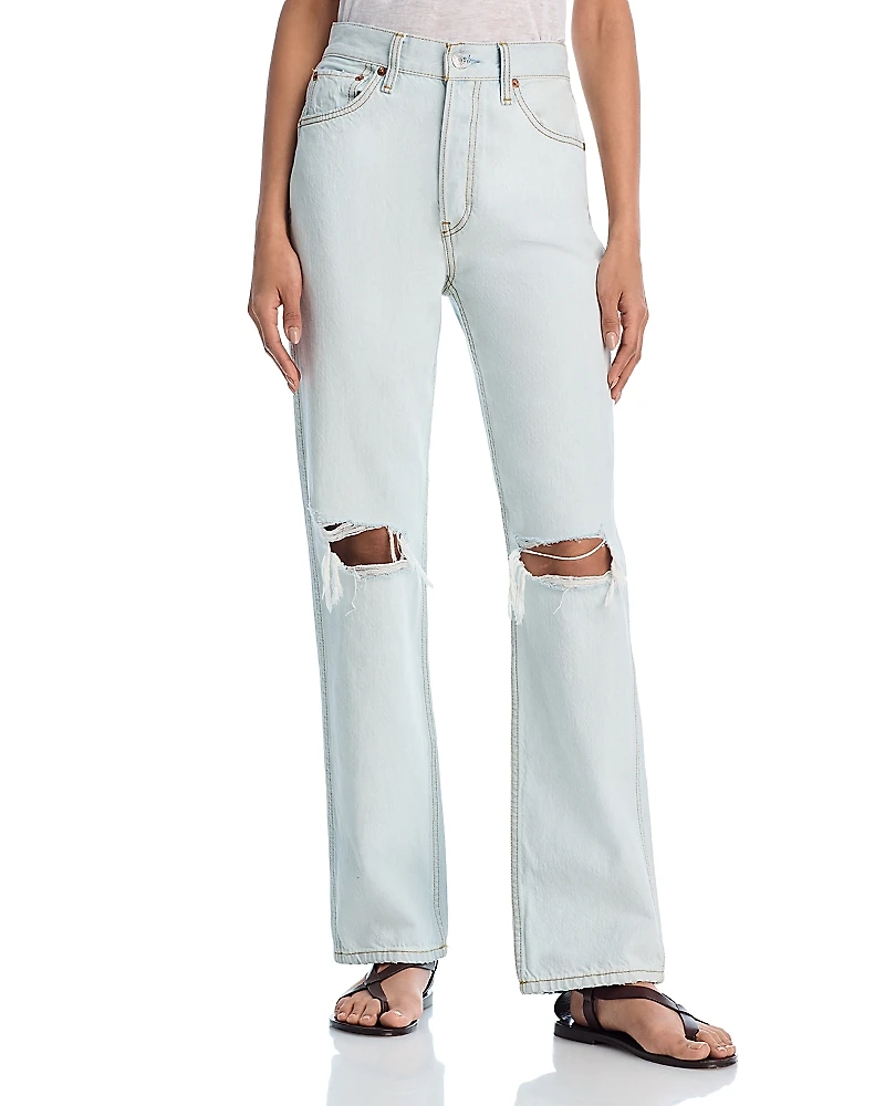Re/Done 90s High Rise Loose Wide Leg Jeans