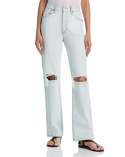 Re/Done 90s High Rise Loose Wide Leg Jeans