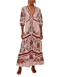 Farm Rio Flower Tapestry Maxi Dress