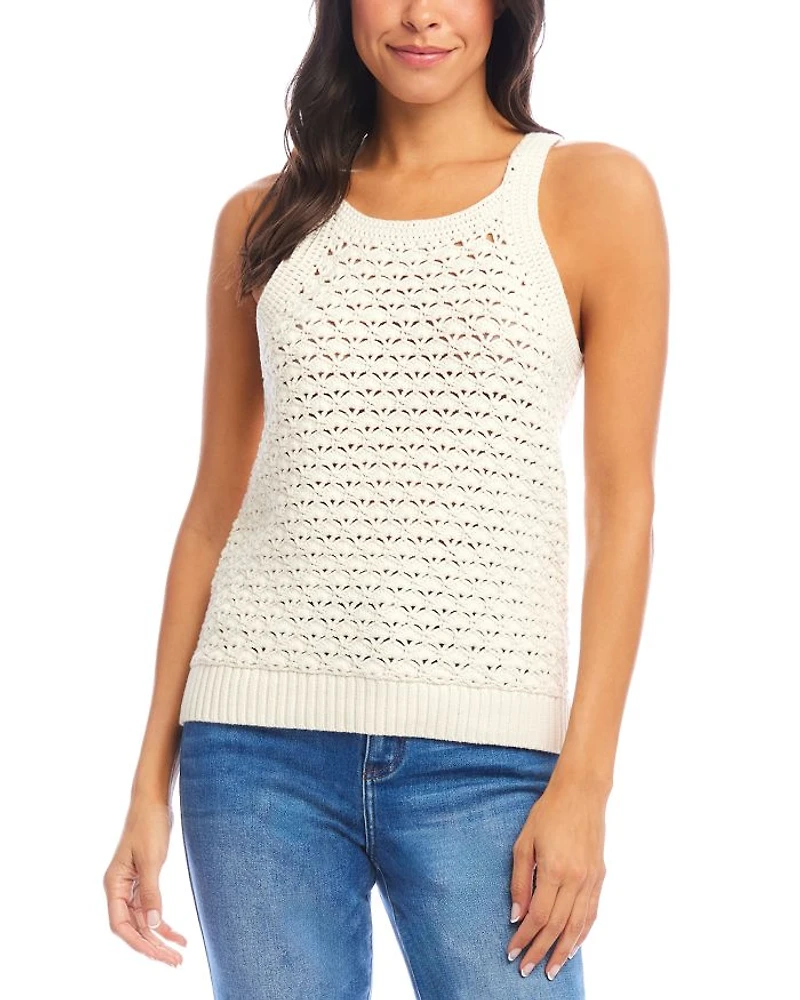 Sleeveless Crocheted Top