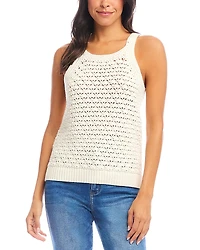 Karen Kane Sleeveless Crocheted Top