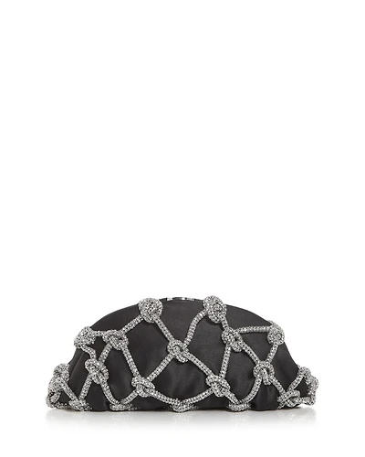 Satin Embellished Clutch