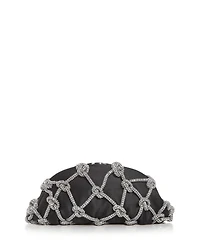 Satin Embellished Clutch