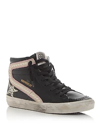 Golden Goose Unisex Slide Embellished High Top Sneakers
