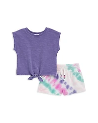 Splendid Girls' Daydream Top & Tie Dyed Shorts Set - Little Kid, Big Kid