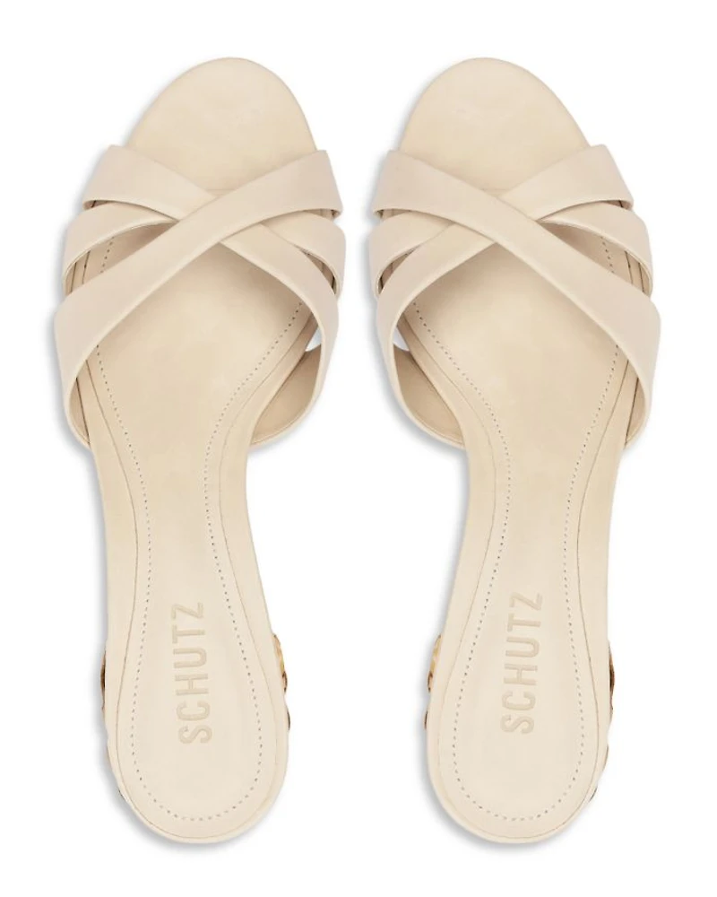 Women's Keefa Straw Heel Sandals
