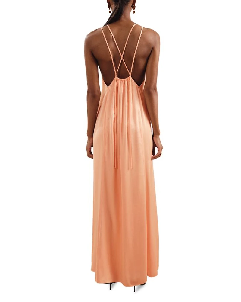 Tallie Satin Halter Dress