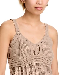 Crocheted Sweater Tank Top - Exclusive
