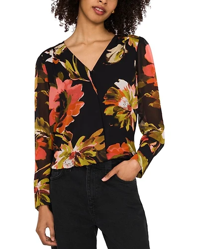 Wrapped Long Sleeve Blouse