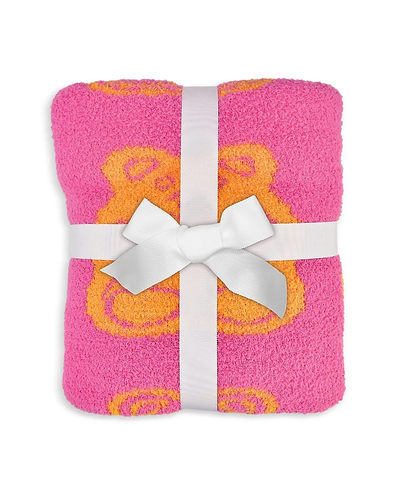 Iscream Jelly Bears Cozy Knit Blanket