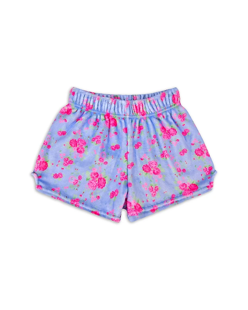 Iscream Girls' Ditsy Floral Plush Shorts - Little Kid, Big Kid